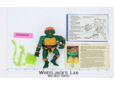 Rock n Roll Michaelangelo Complete Teenage Mutant Ninja Turtles 1989 Playmates