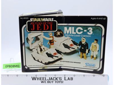 MLC-3 Cannon Mini Rig 100% Complete W/Box Star Wars ROTJ 1983 Kenner Vehicle