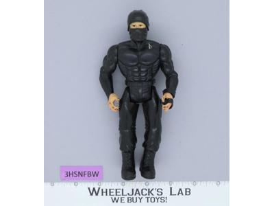 M-Force Black Ninja Military Muscle 1980's Vintage Action Figure 6.5"