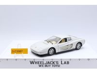 1984 White Ferraroi Testarossa Miami Vice 1987 Burago 1/24 Scale Die-Cast Car