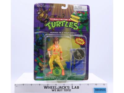 April O'Neil W/ Coin Teenage Mutant Ninja Turtles TMNT 1993 Playmates NEW SEALED