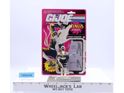 Storm Shadow V3 100% Complete W/Cardback 1991 GI Joe ARAH Vintage Action Figure