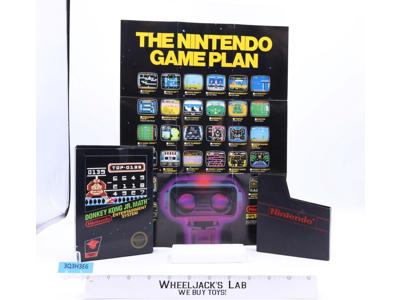 Donkey Kong Jr Math Nintendo Entertainment System 1985 EMPTY BOX & Poster