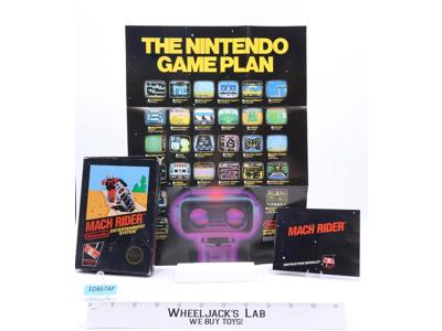 Mach Rider Nintendo Entertainment System 1985 EMPTY BOX & Poster 11.75" X 15.5"