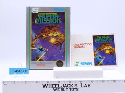 Alpha Mission Nintendo Entertainment System 1987 SNK EMPTY BOX & Instructions
