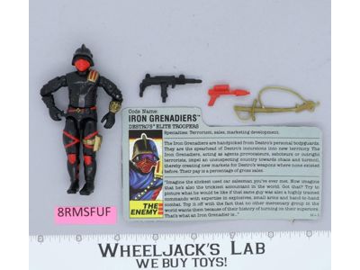Iron Grenadiers V1 100% Complete G.I. Joe 1988 Hasbro Vintage Action Figure