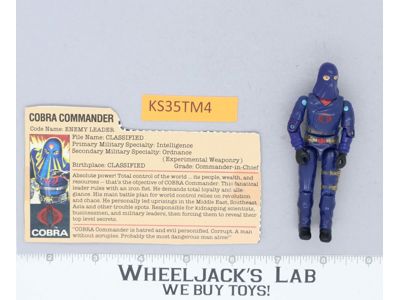Cobra Commander V2 G.I. Joe 1984 Hasbro Vintage Action Figure