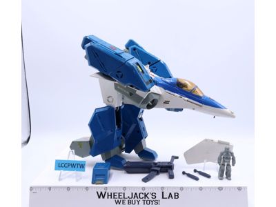Large Blue Alpha Robotech Gakken 1985 Matchbox Macross Vintage Action Figure