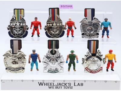 Lot of 6 Men of Medal 1988 Mattel Vintage 2" Action Figure