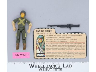 Rock 'N Roll V1.5 Swivel Arms G.I. Joe 1983 Hasbro Vintage Action Figure