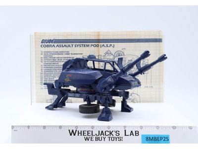 ASP 100% Complete GI Joe 1984 Hasbro Vintage Action Figure Vehicle