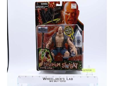 Steve Austin Maximum Sweat WWF 1999 JAKKS Pacific NEW MOSC SEALED