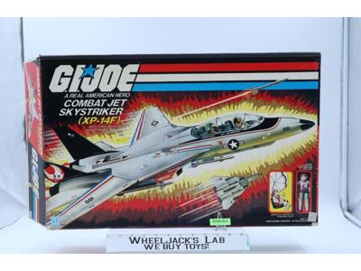 XP-14F Combat Jet Skystriker 100% Complete W/Box GI Joe 1983 Hasbro Vehicle
