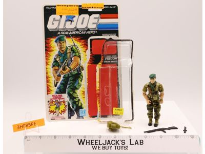 Falcon V1 100% Complete W/ Cardback & Bubble 1987 G.I. Joe Hasbro Vintage