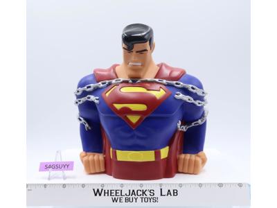 Superman in Chains Bust Coin Bank 1997 DC Comics 9"