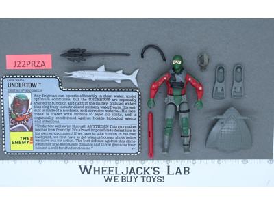 Undertow V1 100% Complete G.I. Joe 1990 Hasbro Vintage Action Figure