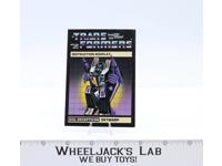 Skywarp Action Figure Instruction Manual Booklet 1984 G1 Transformers