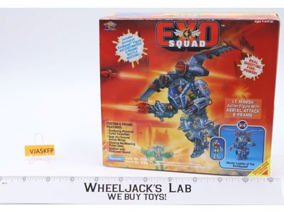 JT Marsh W/Aerial Attack E-Frame Exo Squad 1994 Playmates Action Figure NEW MIB