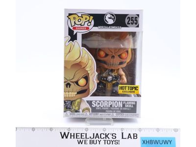 Scorpion Flaming Skull #255 Mortal Kombat X Funko Pop! Games Hot Topic Excl. MIB