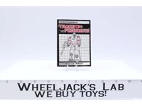 Blaster Figure Instruction Manual Booklet 1985 G1 Transformers