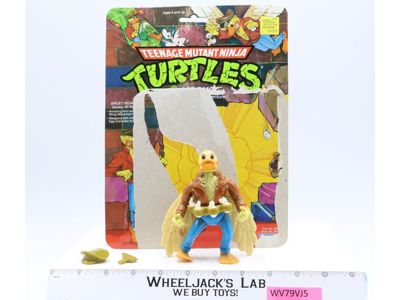 Ace Duck 100% Complete W/Card TMNT 1989 Playmates Vintage Action Figure