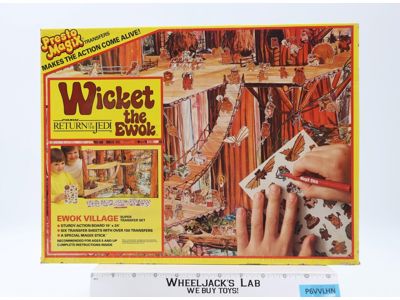 Wicket the Ewok Presto Magix Transfers Star Wars 1983 Game Board NEW UNUSED
