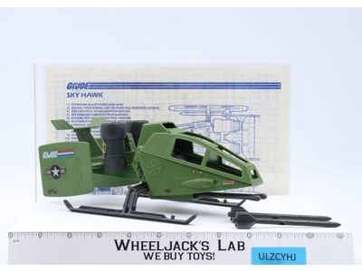 Sky Hawk 100% Complete 1984 G.I. Joe Hasbro Vintage Action Figure Vehicle
