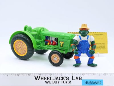 Farmer Mike & his Turtle Tractor Complete TMNT 1993 Playmates Vintage Vehicle