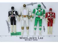 Lot of 4 Power Rangers 1993 Up to 5.5" Bandai Vintage Action Figures w/ Weapons