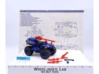 Ferret ATV LIGHT BLUE 100% Complete G.I. Joe 1985 Hasbro Vehicle Action Figure