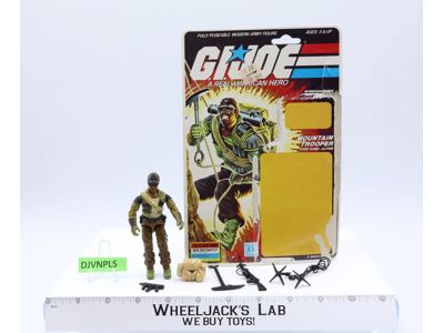 Alpine V1 100% Complete W/ Cardback 1985 G.I. Joe Hasbro Vintage Action Figure