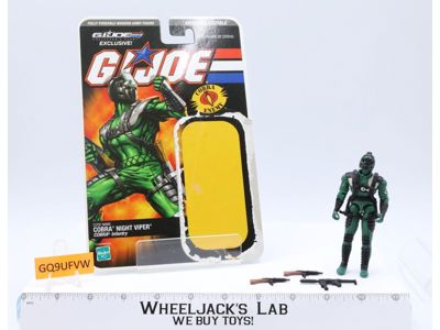 Night Viper 100% Complete GI Joe Collectors Club 2008 Hasbro Action Figure