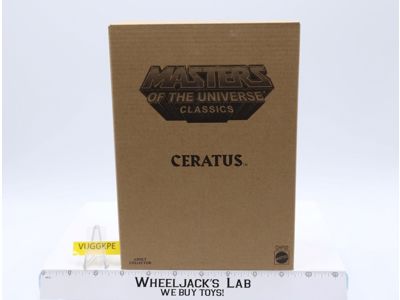 Ceratus w/ Mailer MOSC NEW He-Man Classics MOTUC 2015 Mattel Action Figure
