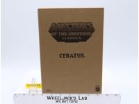 Ceratus w/ Mailer MOSC NEW He-Man Classics MOTUC 2015 Mattel Action Figure