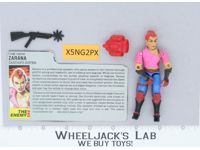 Zarana EARRINGS V1 100% Complete G.I. Joe 1986 Hasbro Vintage Action Figure