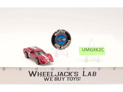 Ford J-Car rose Hot Wheels 1968 Mattel Vintage Redline RL WITH BUTTON