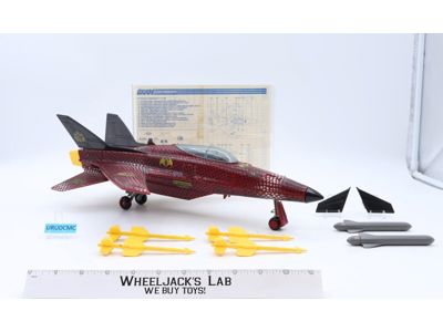 Python Conquest X-30 Jet 100% Complete GI Joe 1989 Hasbro Action Figure Vehicle