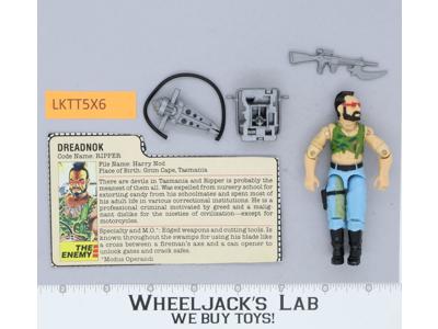 Ripper V1 100% Complete G.I. Joe 1985 Hasbro Vintage Action Figure