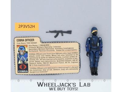 Cobra Officer V1.5 Swivel Arms 100% Complete G.I. Joe 1983 Hasbro Vintage Figure