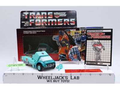 Kup 100% Complete W/Box 1987 Vintage G1 Transformers Hasbro Action Figure