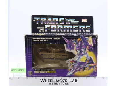 Blitzwing 100% Complete W/BOX & INSERT 1985 Vintage G1 Transformers Hasbro
