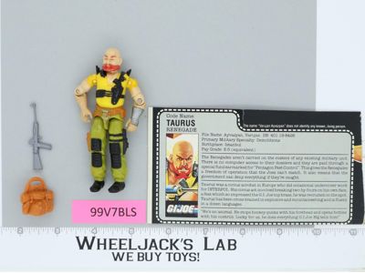 Taurus V1 100% Complete G.I. Joe 1987 Hasbro Vintage Action Figure
