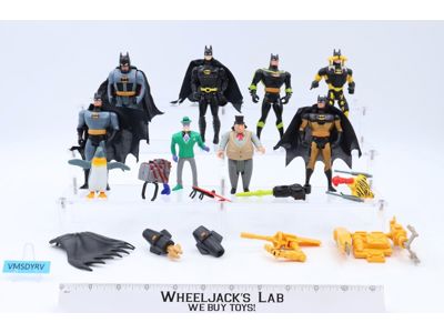 Lot of 9 Batman DC Superheroes Villains ToyBiz Kenner Figures + Accessories