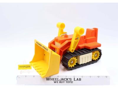 Bull Dozer #329 Husky Helpers 1979 Fisher Price Vintage Action Figure