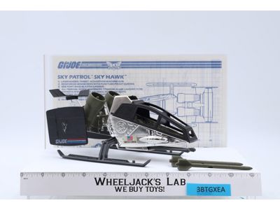 Chrome Sky Hawk 100% Complete GI Joe Sky Patrol 1990 Hasbro Vehicle