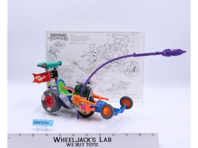 Sewer Dragster 100% Complete Teenage Mutant Ninja Turtles 1990 Playmates Vehicle