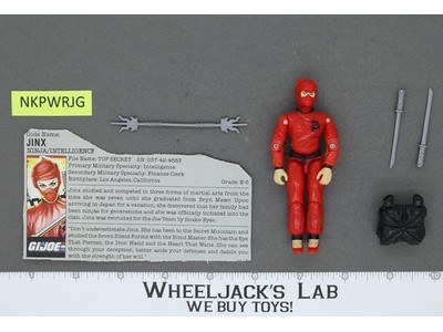 Jinx V1 100% Complete G.I. Joe 1987 Hasbro Vintage Action Figure