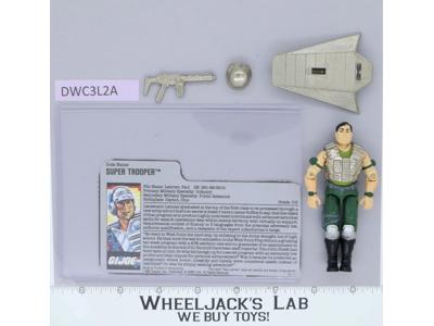 Super Trooper V1 RED CARD BACK Complete G.I. Joe 1988 Hasbro Vintage Figure