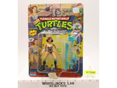 April Ninja Newscaster Teenage Mutant Ninja Turtles TMNT 1992 Playmates NEW MOSC