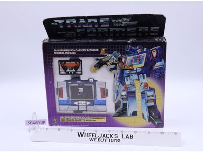 Soundwave & Buzzsaw W/ BOX 1984 Vintage Hasbro G1 Transformers Action Figure